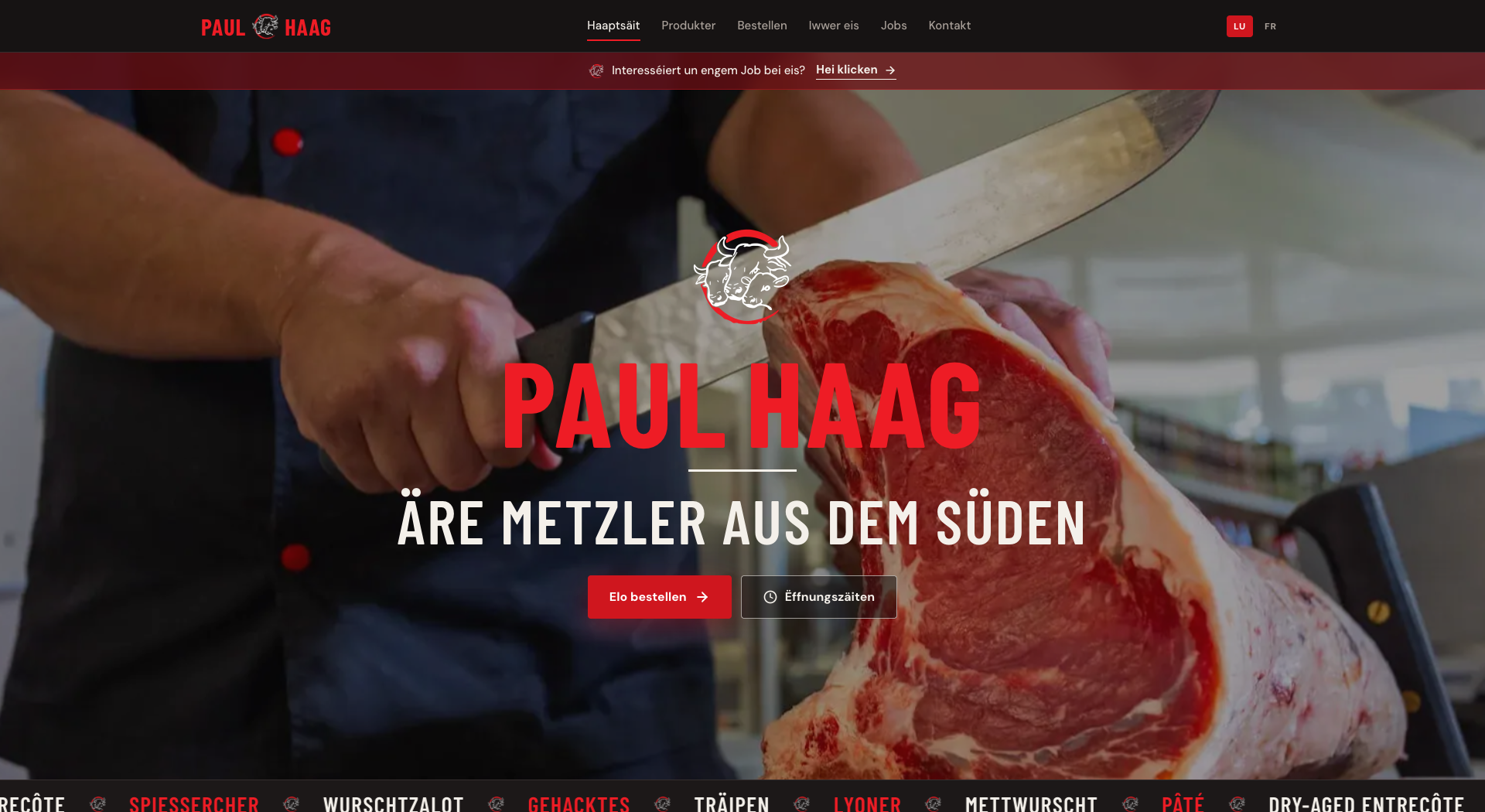 haag.lu on desktop